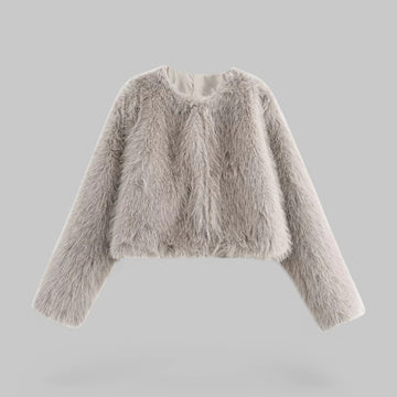 Klyber | Thick Warm Faux Fur Cropped Jacket
