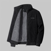 Windproof Fleece-Lined Corduroy Jacket