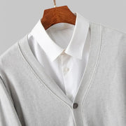 Men's V-Neck Knit Cardigan