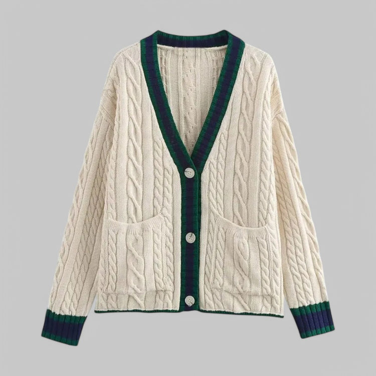 Women's Old Money Loose Knit Cardigan