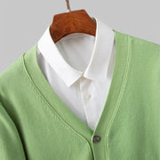 Men's V-Neck Knit Cardigan