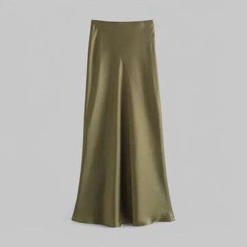 Klyber | Flowing Silk-Like Midi Skirt