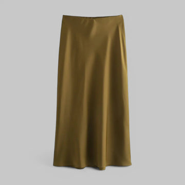 Klyber | Flowing Silk-Like Midi Skirt