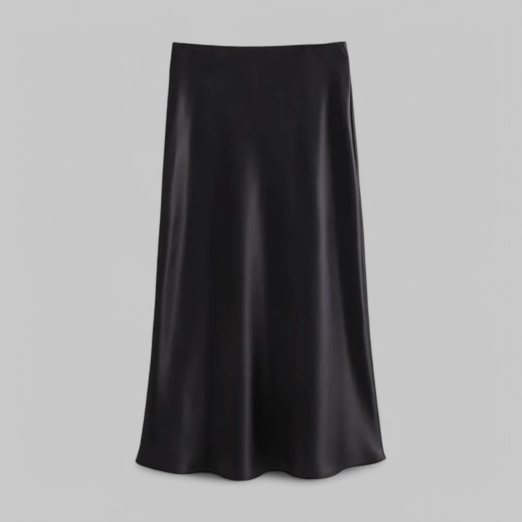 Klyber | Flowing Silk-Like Midi Skirt