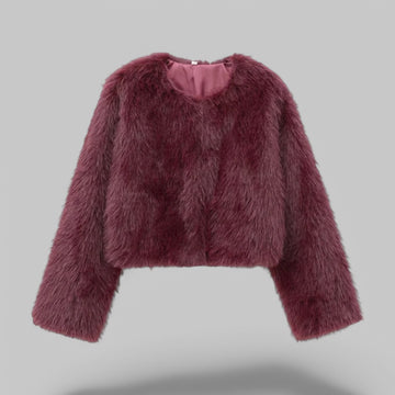 Klyber | Thick Warm Faux Fur Cropped Jacket