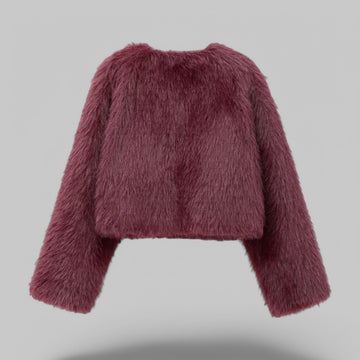 Klyber | Thick Warm Faux Fur Cropped Jacket