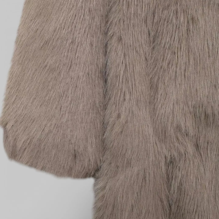 Women's Long Plush Faux Fur Coat