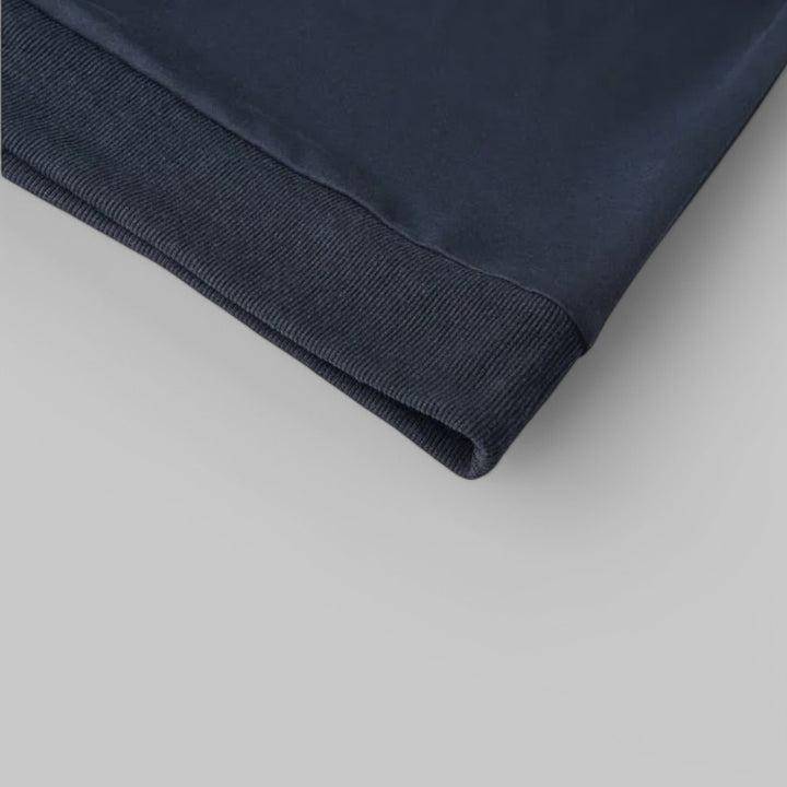 Minimalist Button-Up Stand Collar Sweatshirt