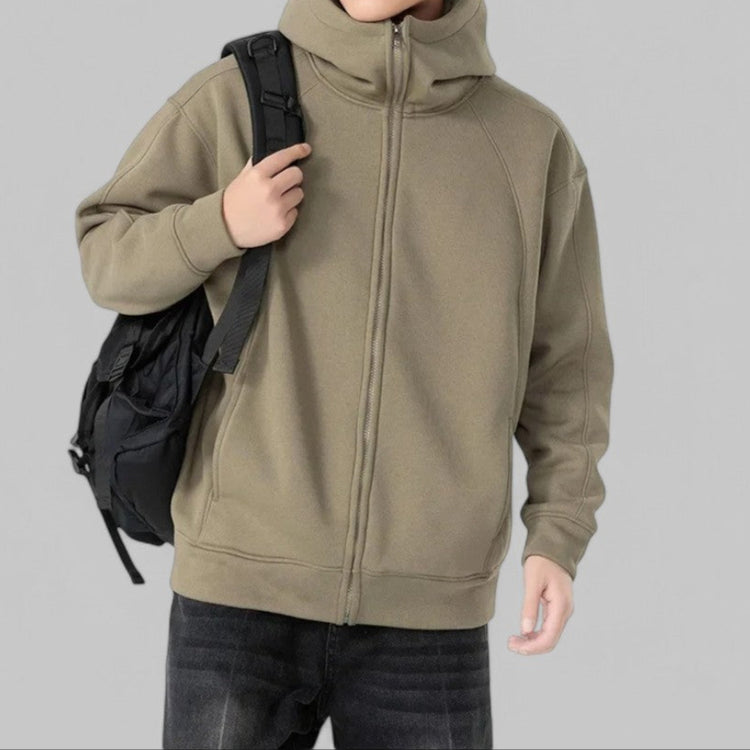 Warm Zip-Up Casual Hoodie