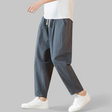 Breathable Cotton-Linen Casual Trousers