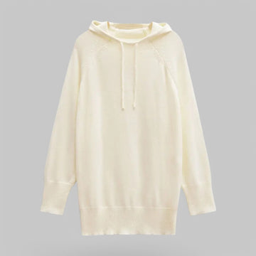 Women's Loose Knit Hooded Jumper