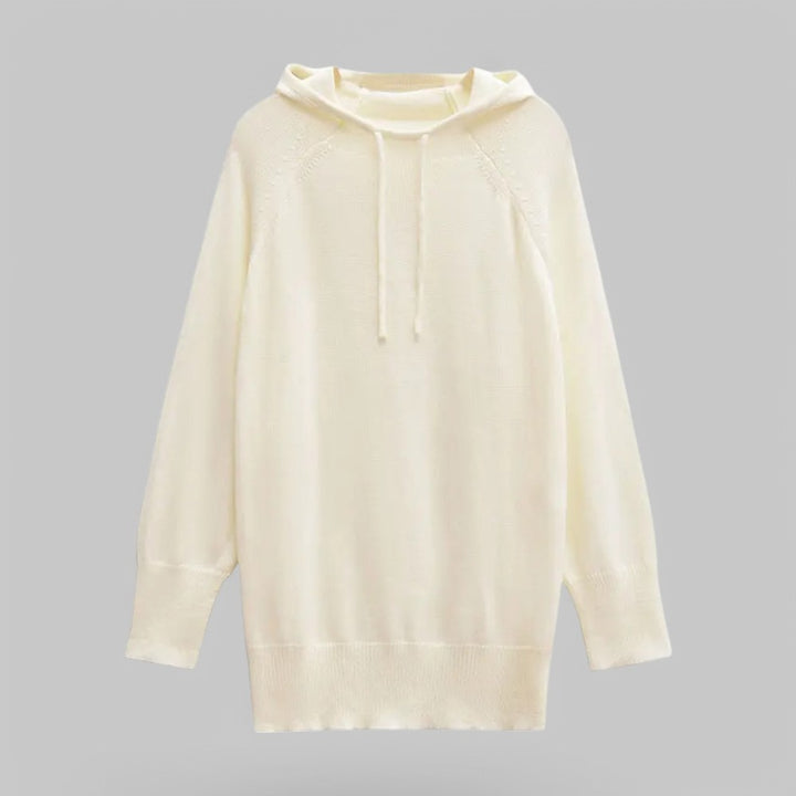 Women's Loose Knit Hooded Jumper
