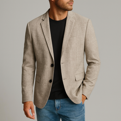 Minimalist Two-Button Business Casual Blazer