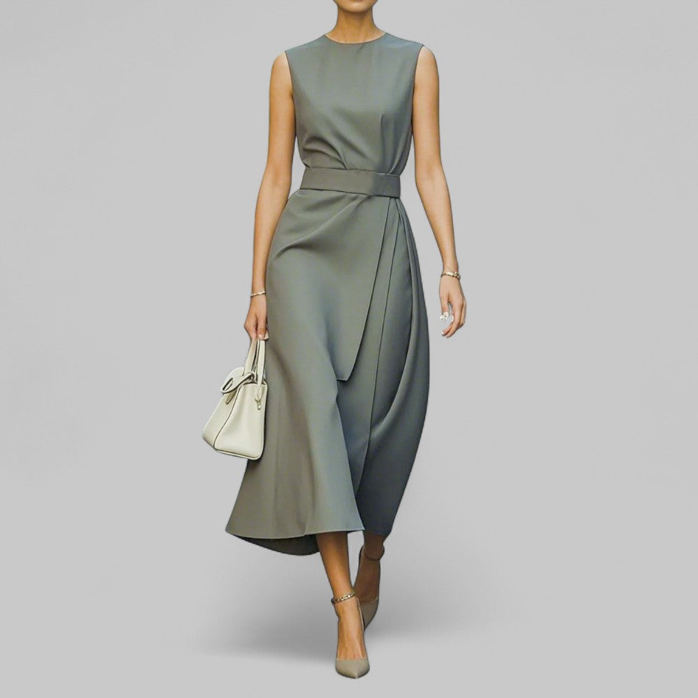 Retro French Midi Dress