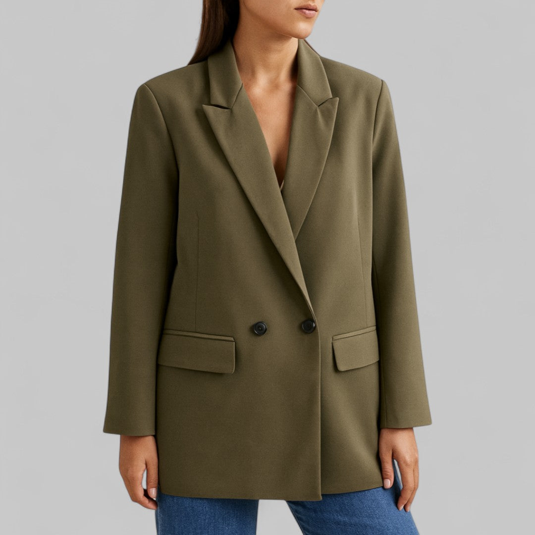 Double-Breasted Oversized Blazer