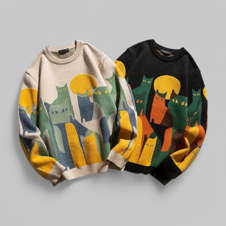 Klyber | Abstract Cat Art Jumper