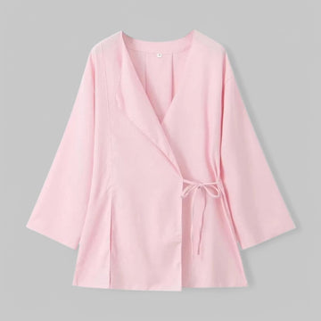 Klyber | Belted Kimono Top & Pleated Trousers 2-Piece Set
