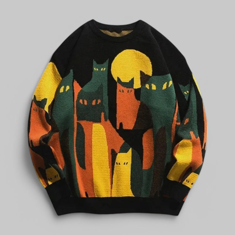 Klyber | Abstract Cat Art Jumper
