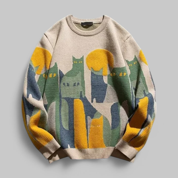 Klyber | Abstract Cat Art Jumper