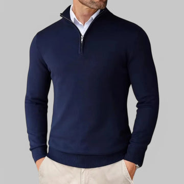 Old-Money Half Zip Jumper