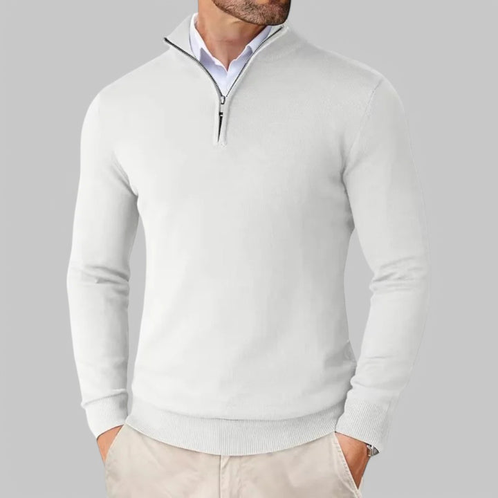 Old-Money Half Zip Jumper